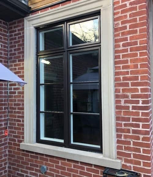 Modern brick house window design