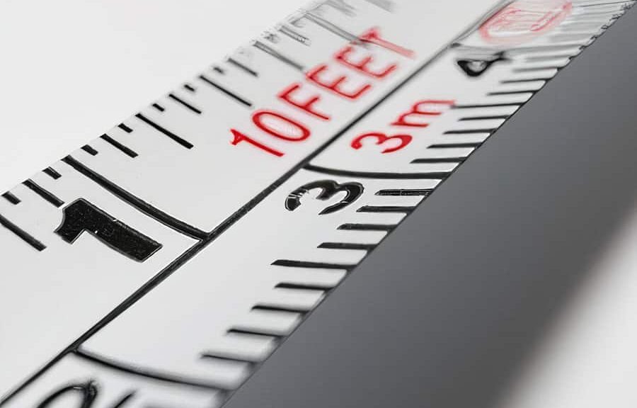 Close-up of a measuring tape.