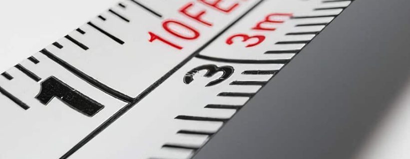 Close-up of a measuring tape.